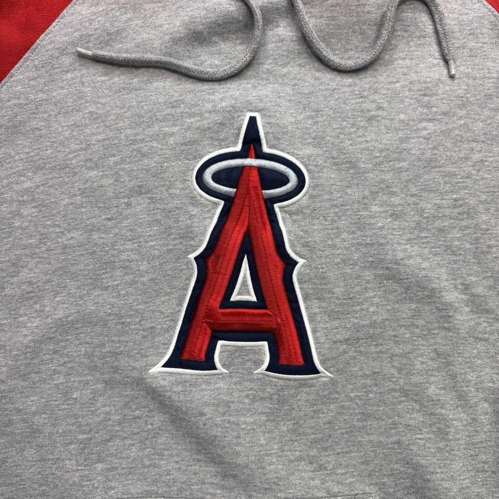 Vintage Y2K Lee Sports Anaheim Angels Majestic Men's Hoodie Pullover Baseball L - Picture 3 of 16